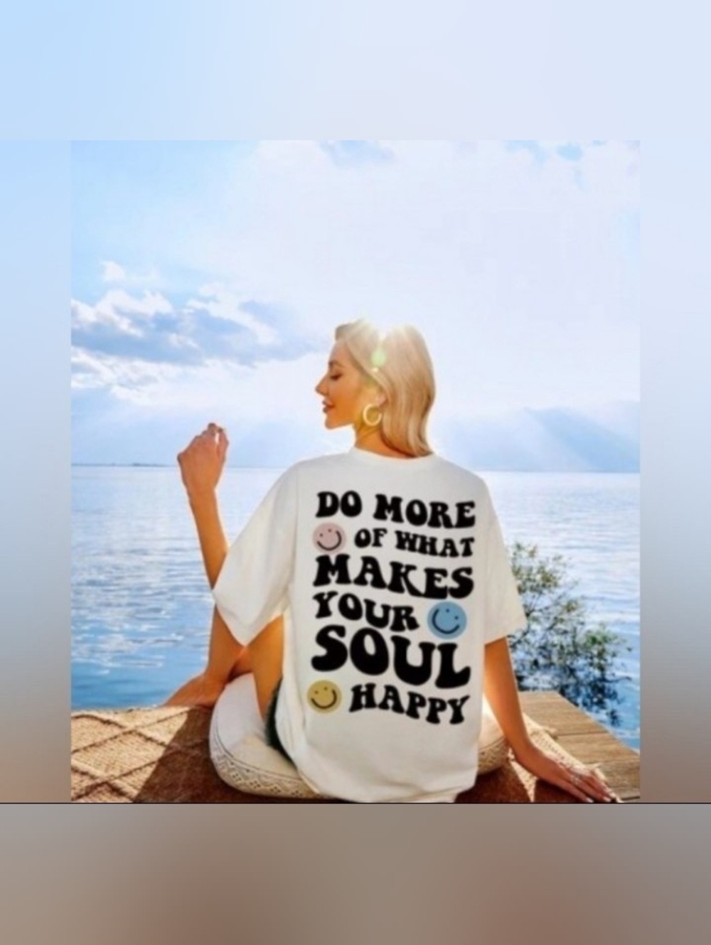 Hippie Tee 'Do More of What Makes Your Soul Happy' - MINT GREEN